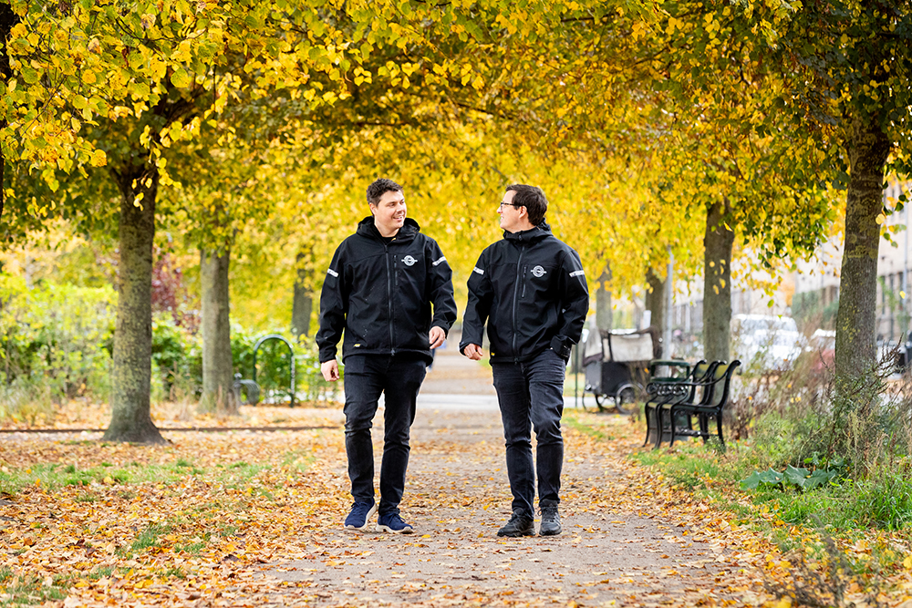 Jeppe og Mikkel i park